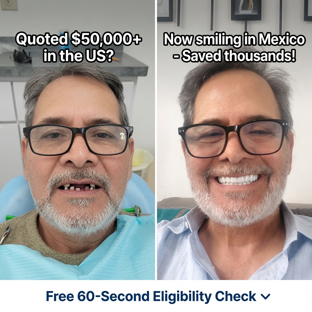 Before and after: Quoted $50,000+ in the US? Now smiling in Mexico - Saved thousands!
