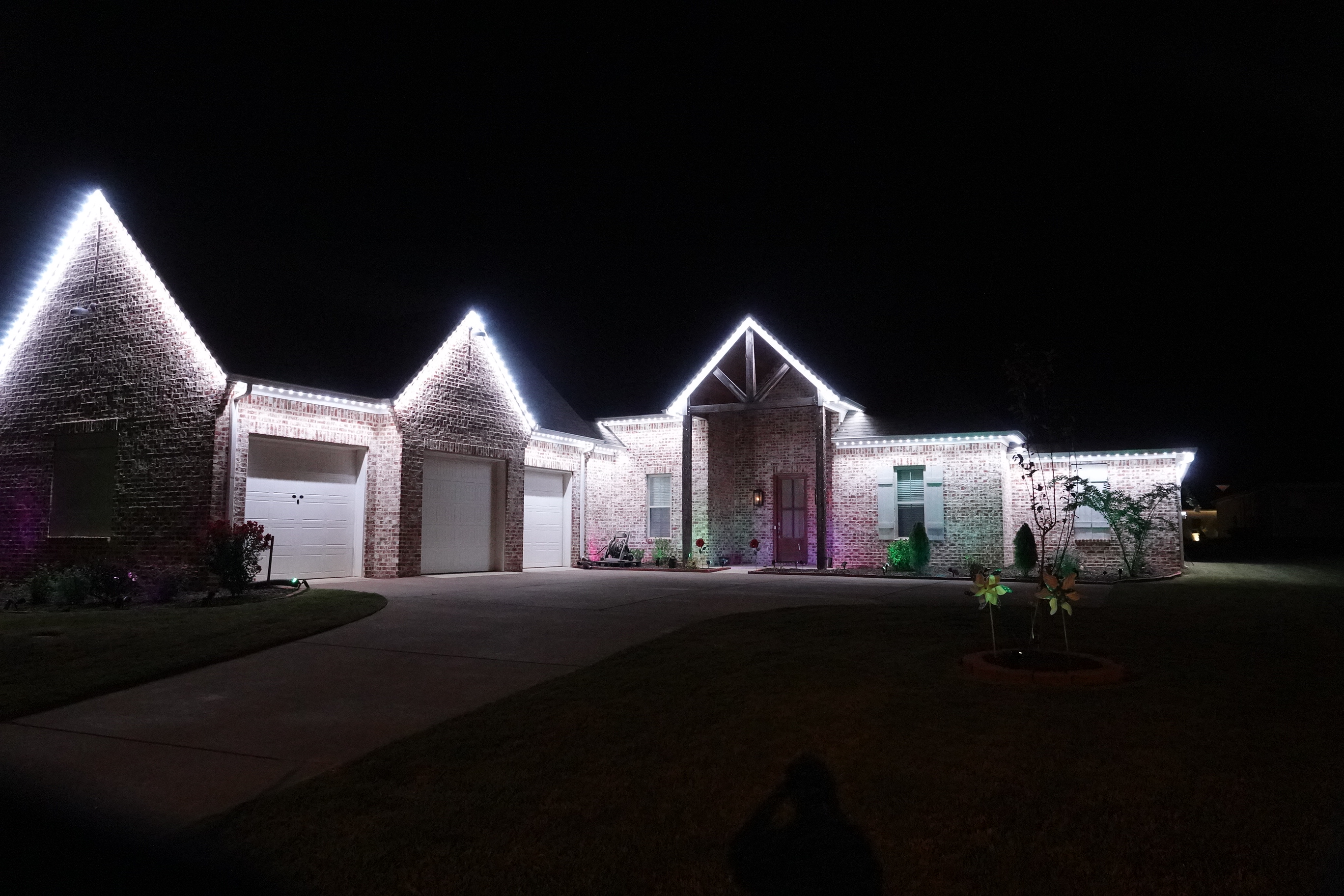 Home with Security LED lighting