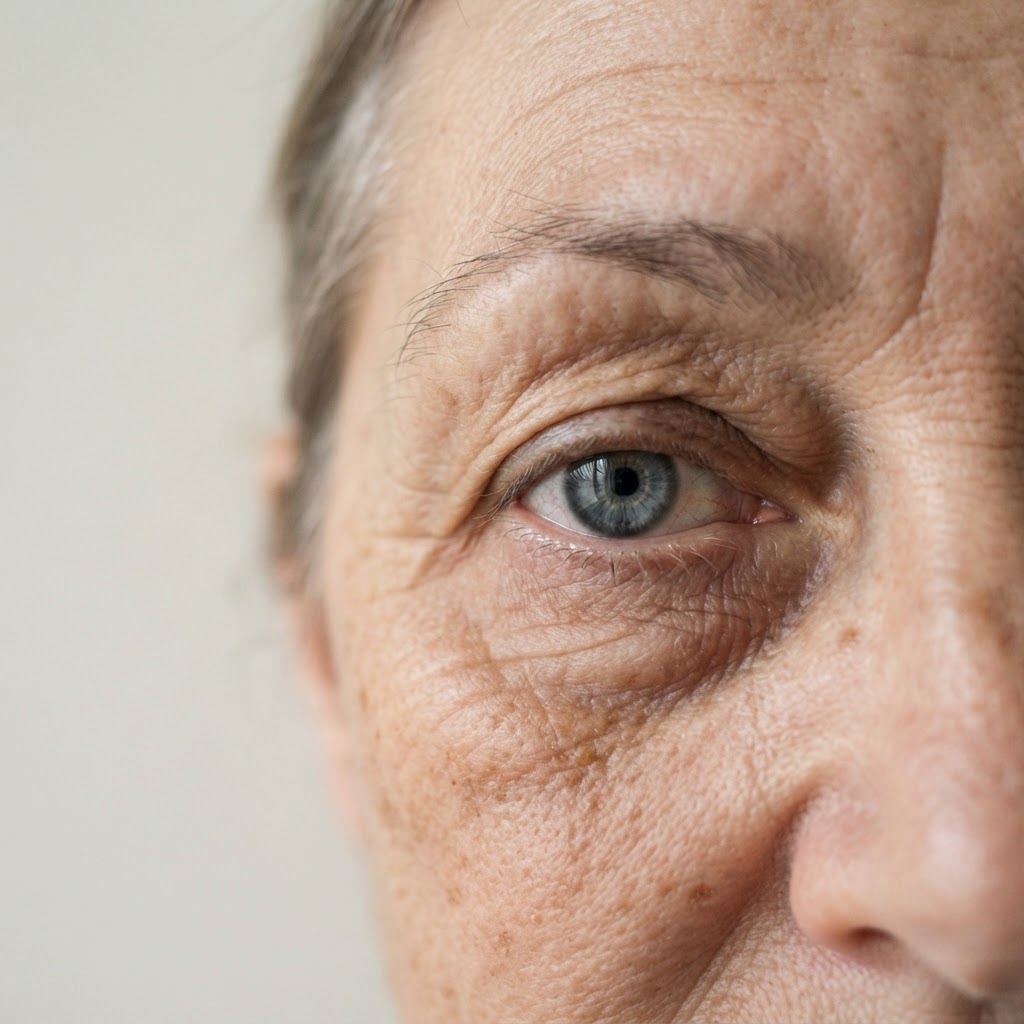 Eleanor, 65 eye before treatment