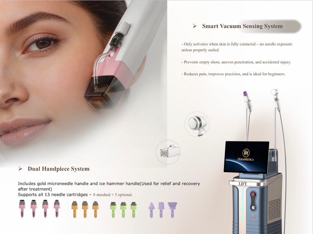Smart vacuum sensing system and dual handpiece system