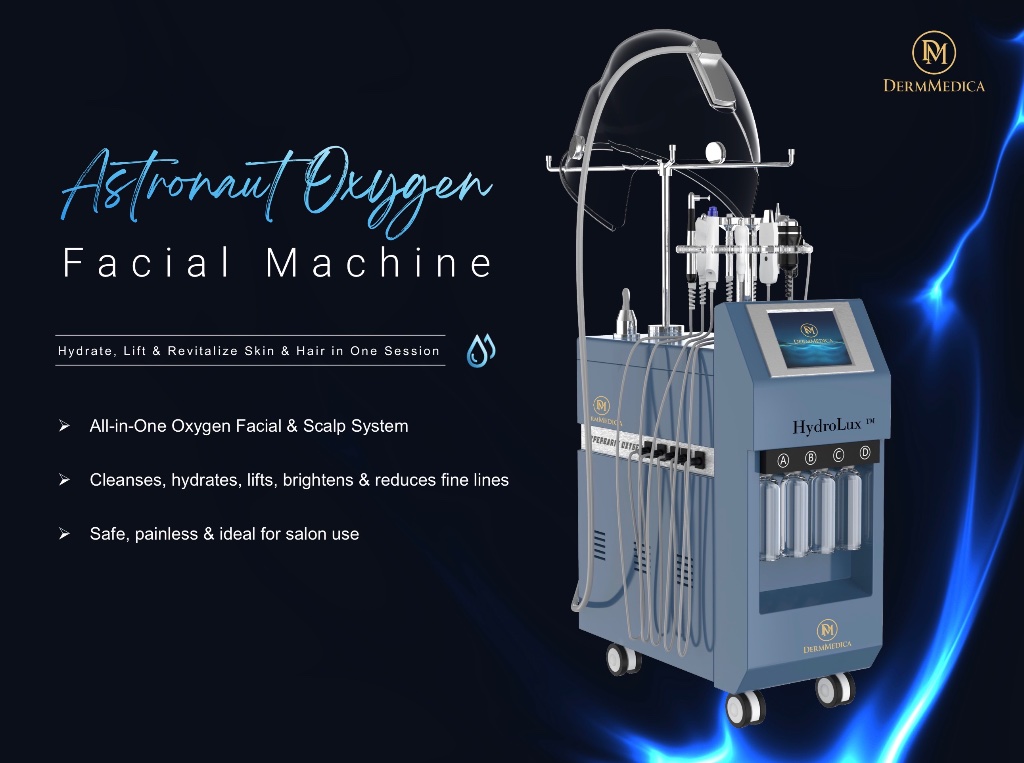 HydroLux 608 oxygen facial system banner