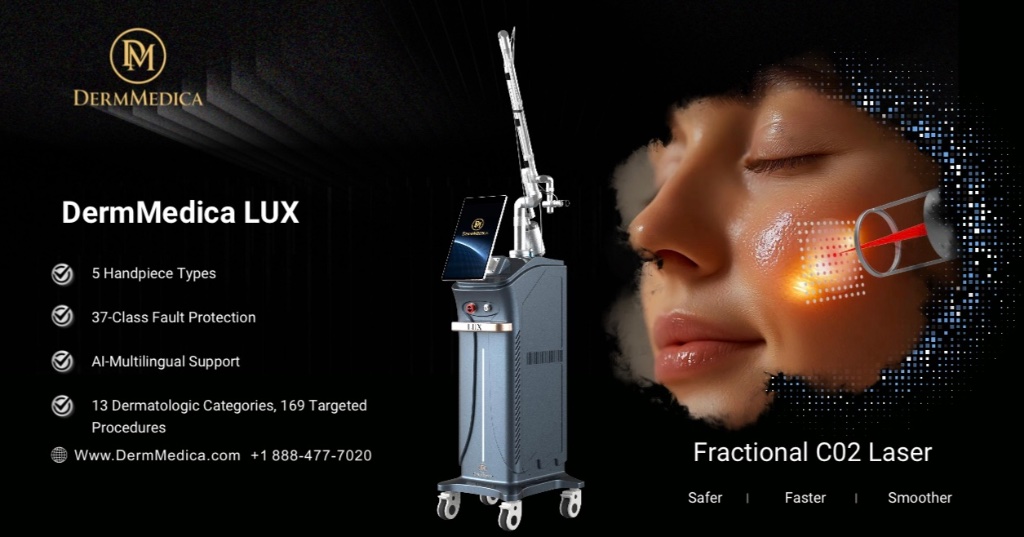 DermMedica LUX features, handpieces and clinical applications