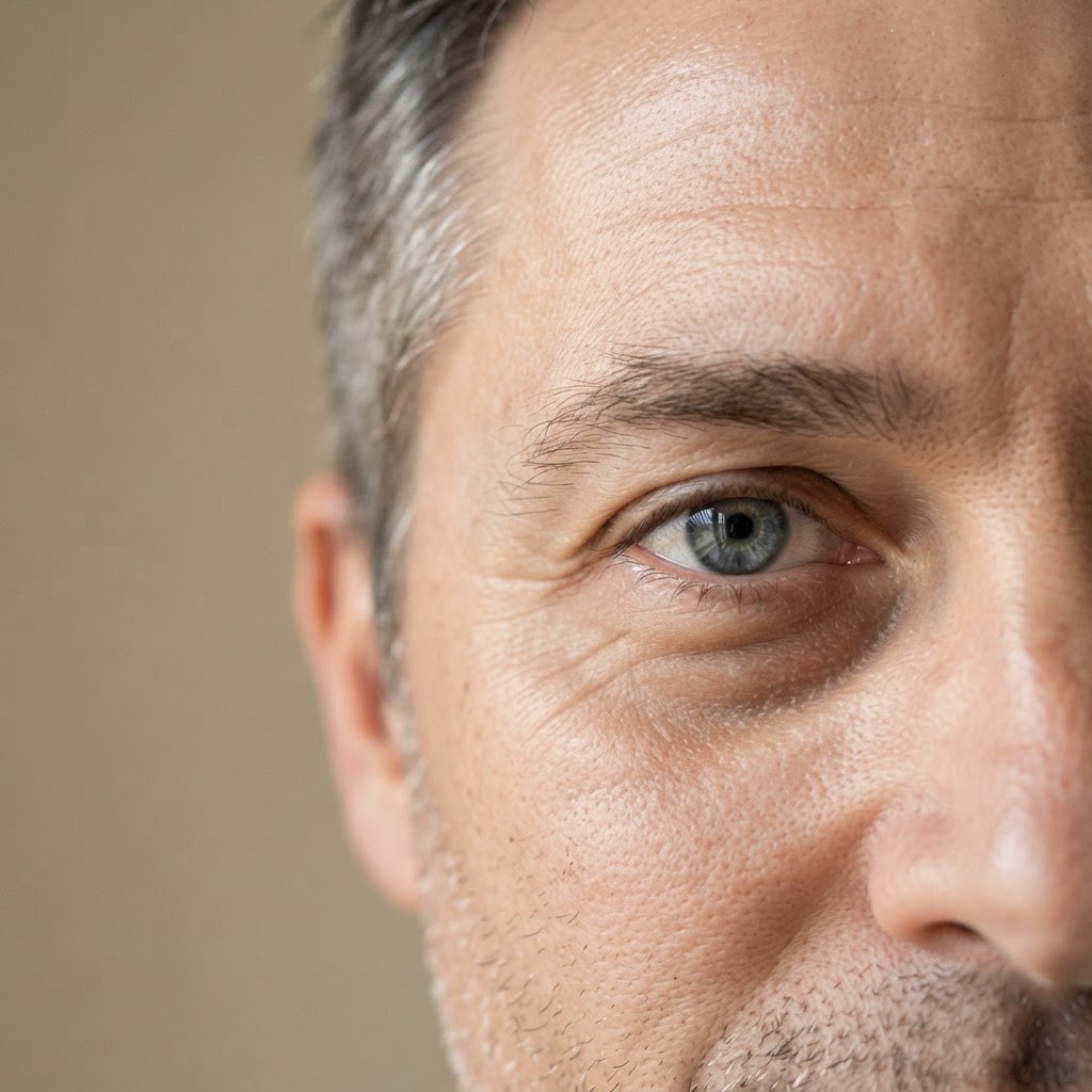 James, 50 eye after four weeks
