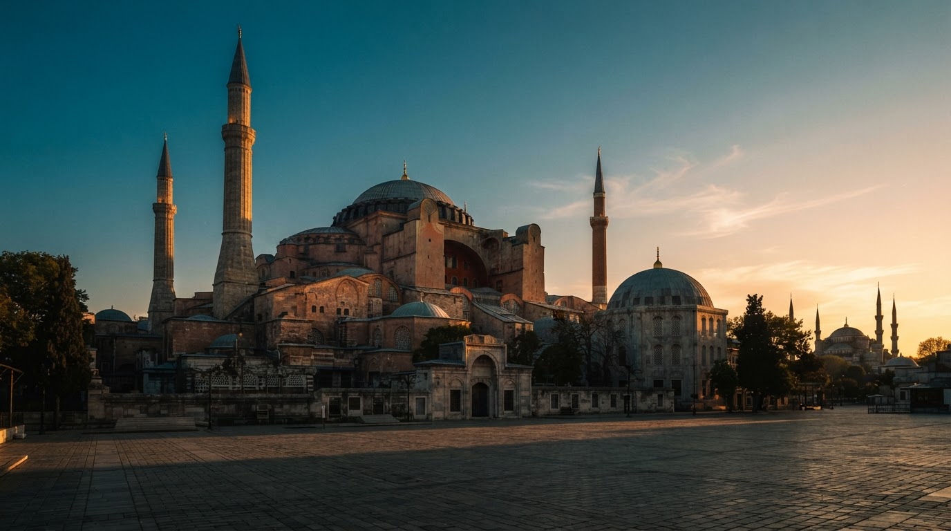 Hagia Sophia at golden hour, Istanbul