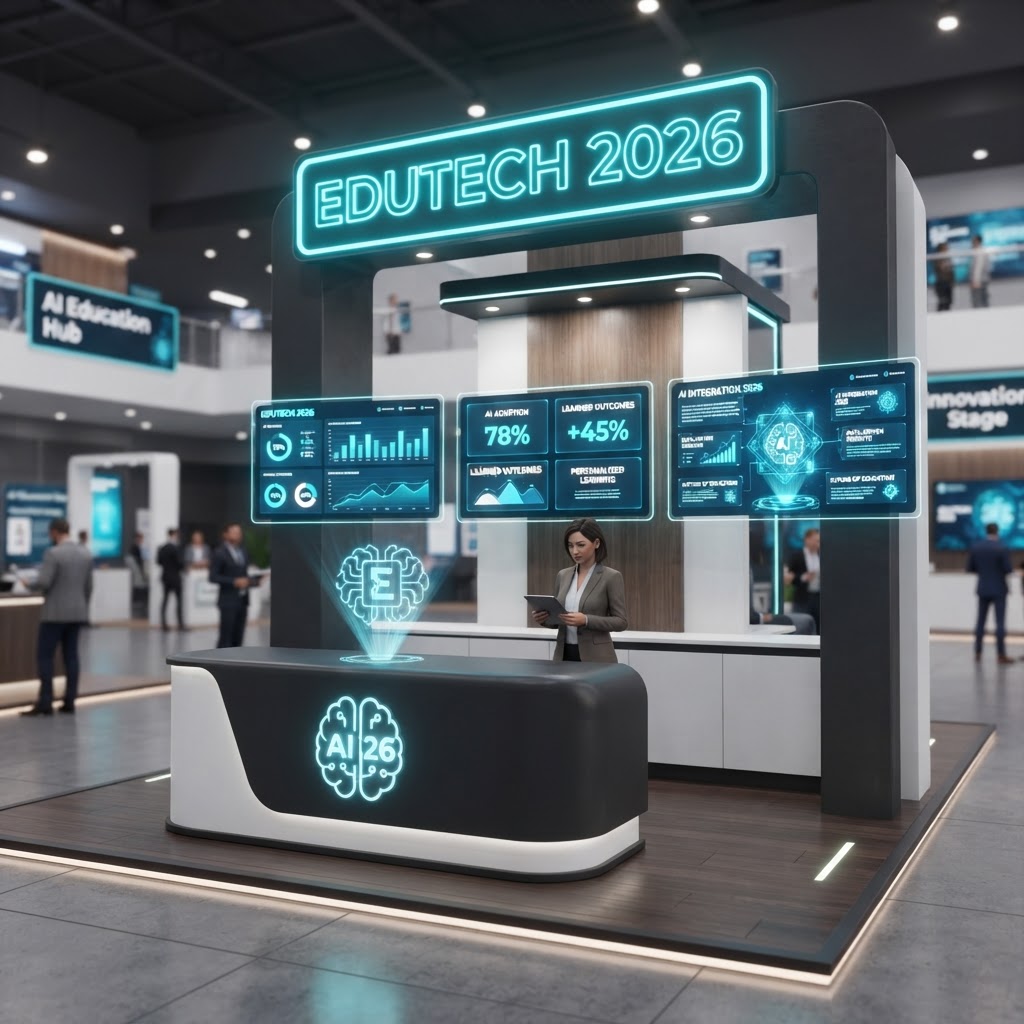 Interactive Virtual Booth — 3D render