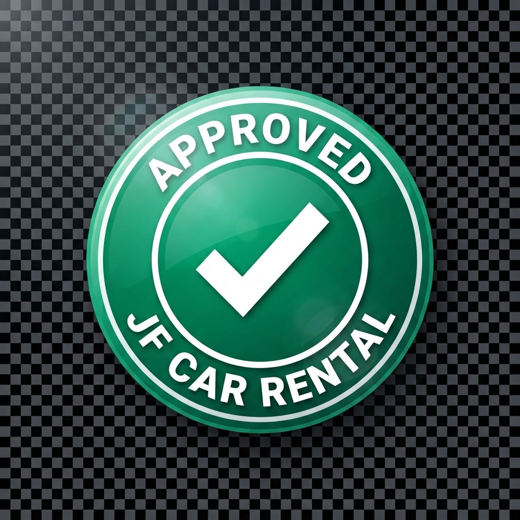 JF Car Rental Approved seal