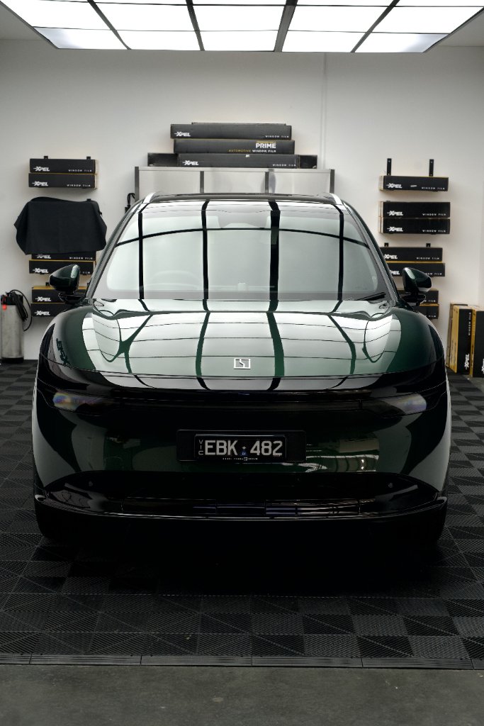Window tinting installation at Opulent Detailing Epping workshop