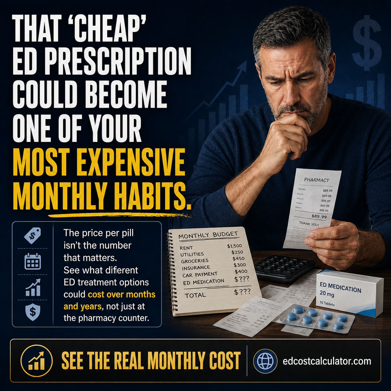 That 'Cheap' ED Prescription Could Become One of Your Most Expensive Monthly Habits