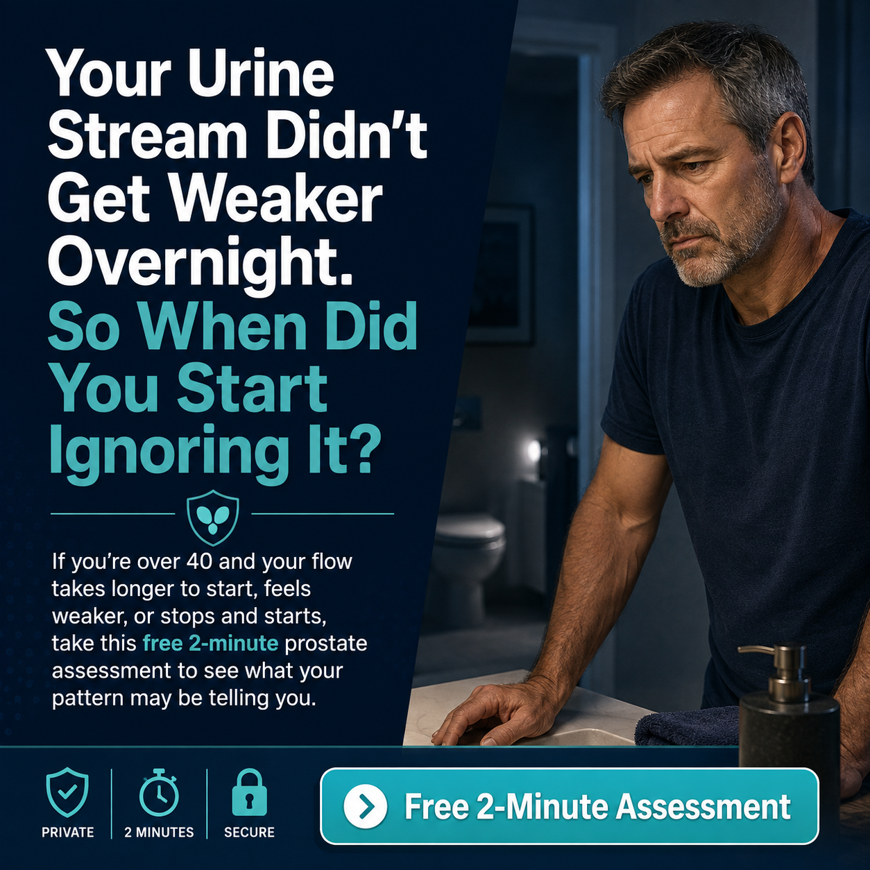 Your Urine Stream Didn't Get Weaker Overnight. So When Did You Start Ignoring It?