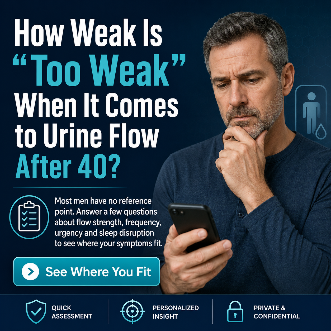 How Weak Is "Too Weak" When It Comes to Urine Flow After 40?
