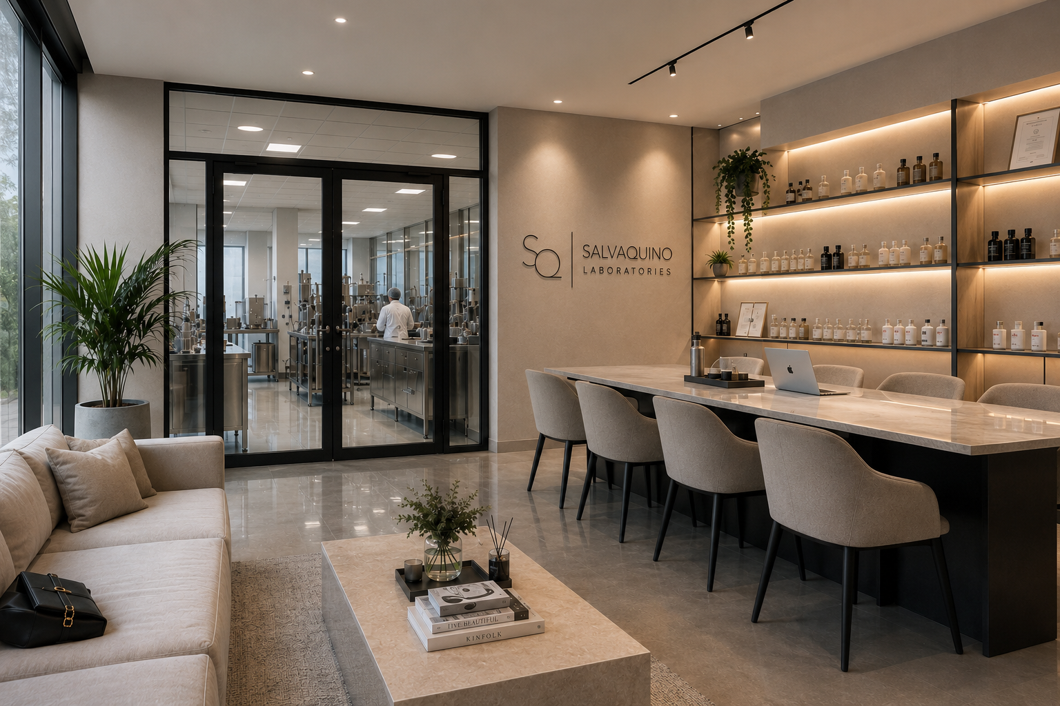 Product development and client area at Salvaquino Laboratories in Cavite, Philippines