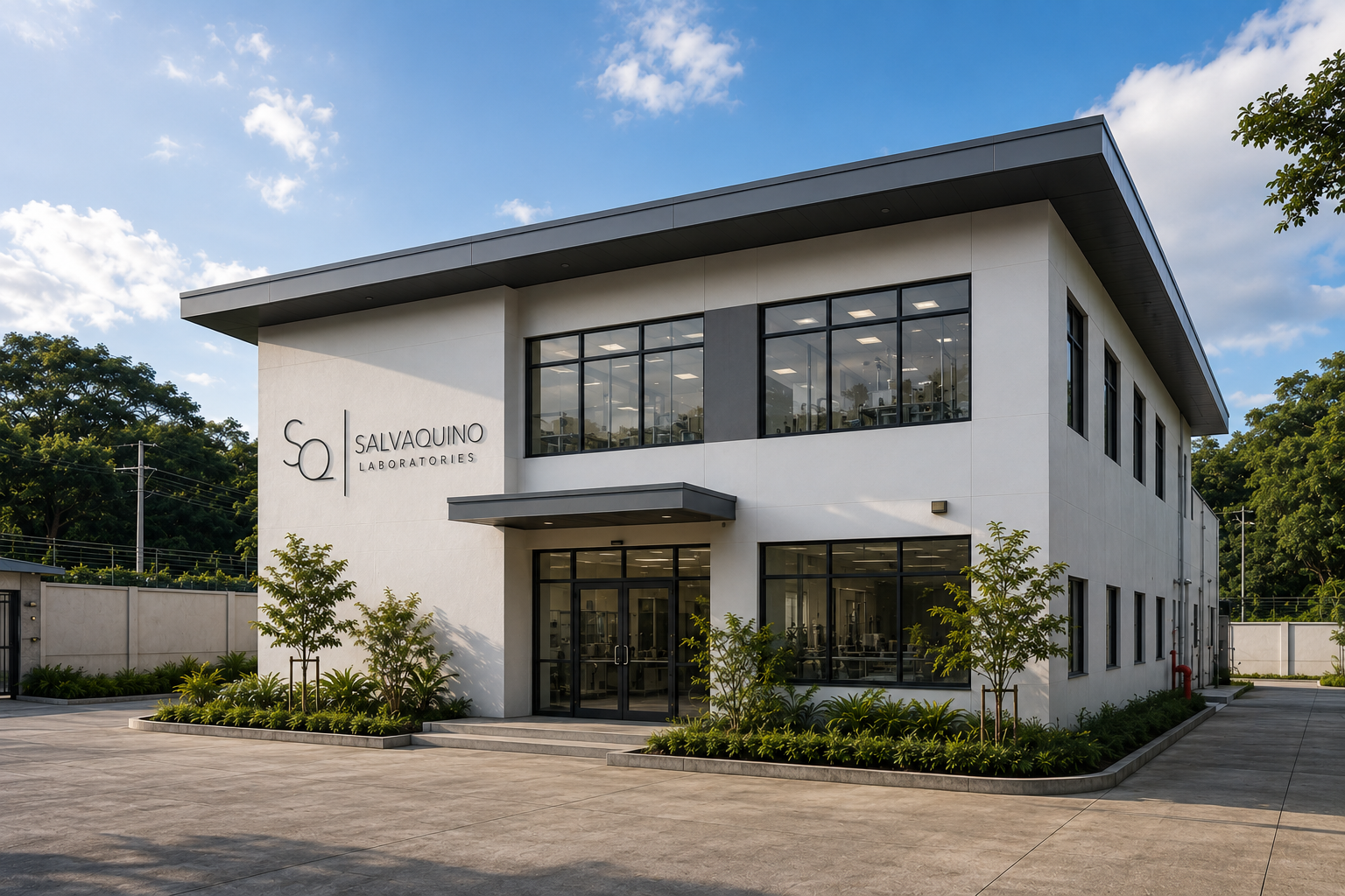 Exterior of Salvaquino Laboratories product development and manufacturing facility in Maragondon, Cavite