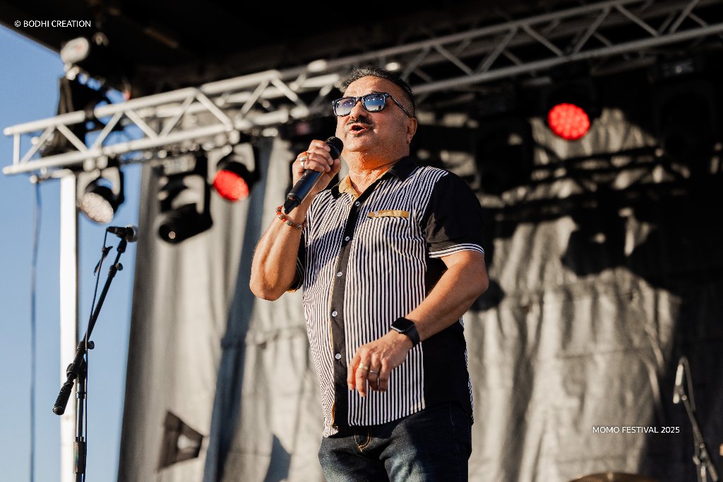 Singer performing on the main stage