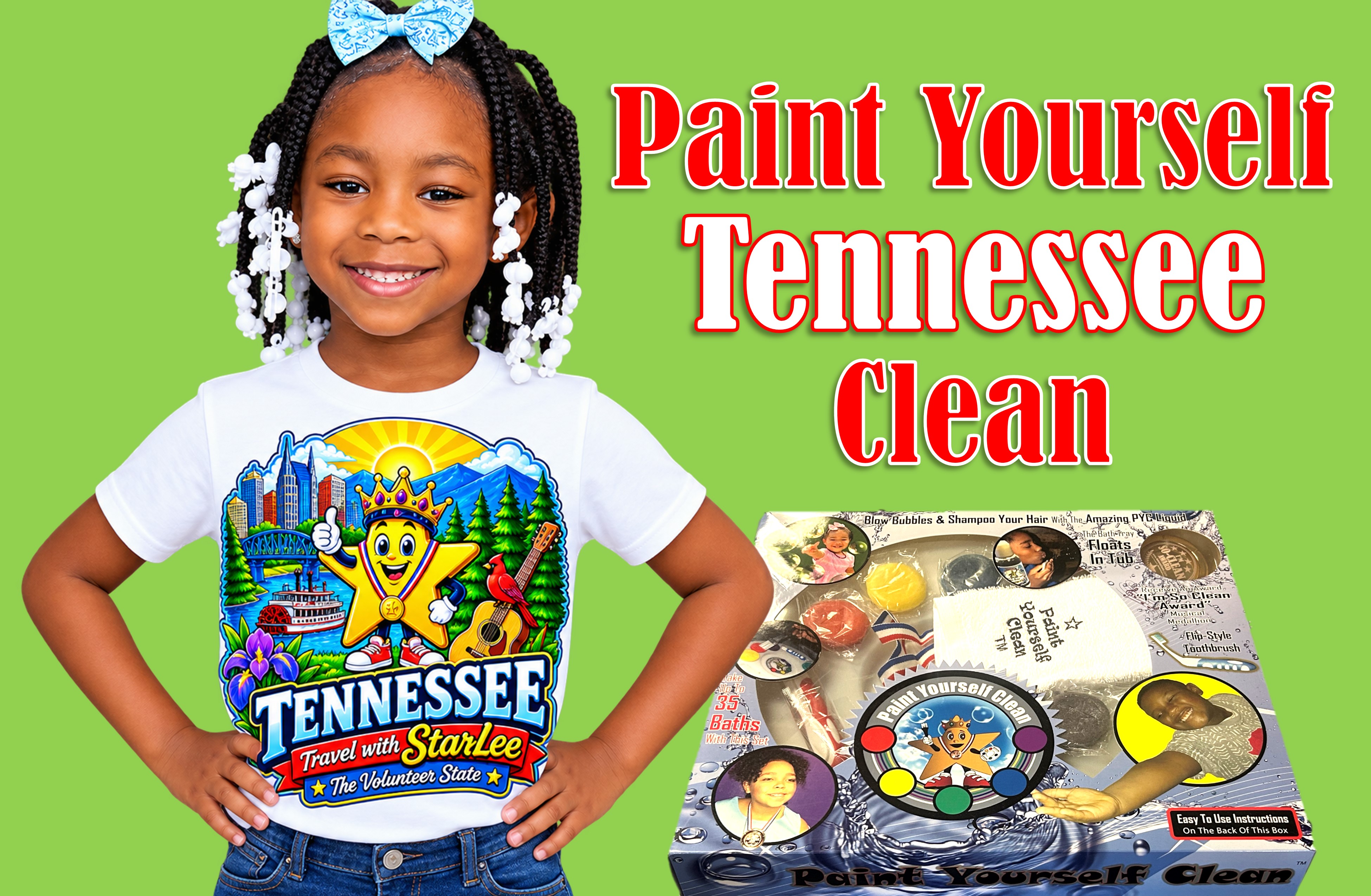 Paint Yourself Tennessee Clean kit