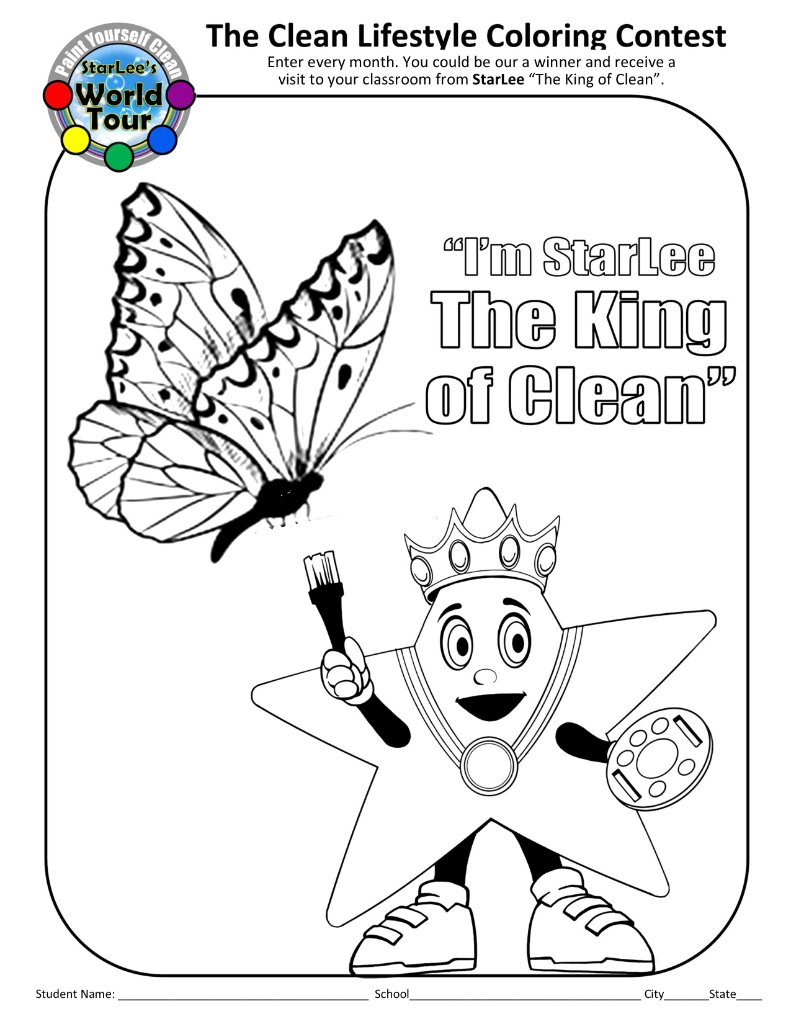 The Clean Lifestyle Coloring Contest - August Week 1