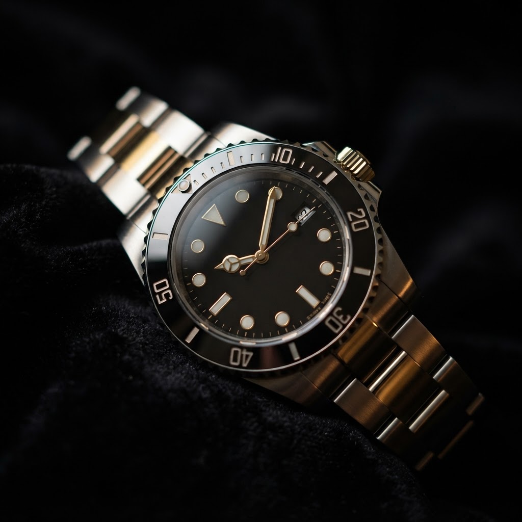 Luxury watch close-up