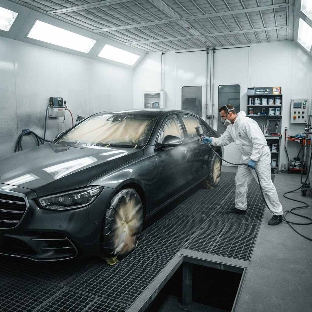 Luxury Car Repaint — Mercedes-Benz S-Class