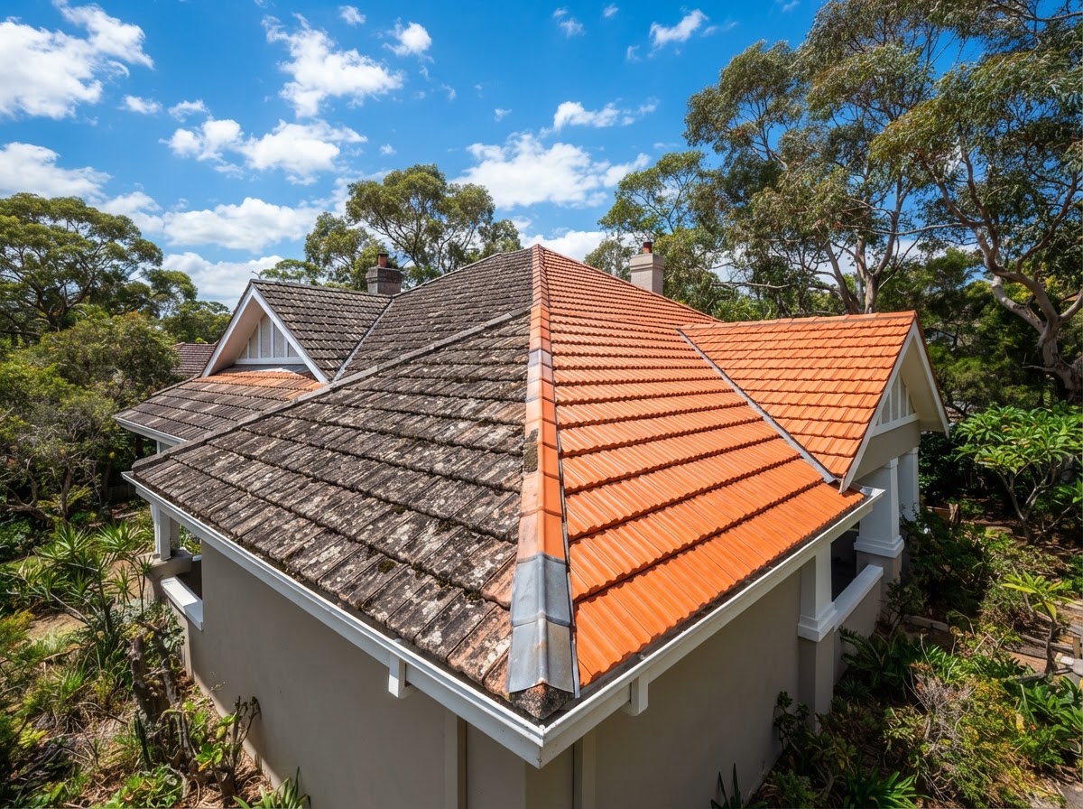 Roof washing on Northern Beaches
