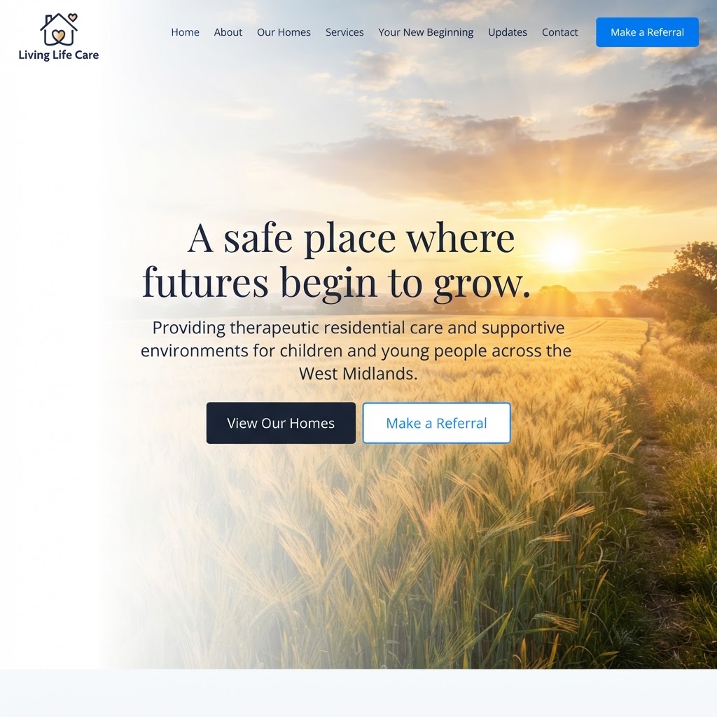 Living Life Care website