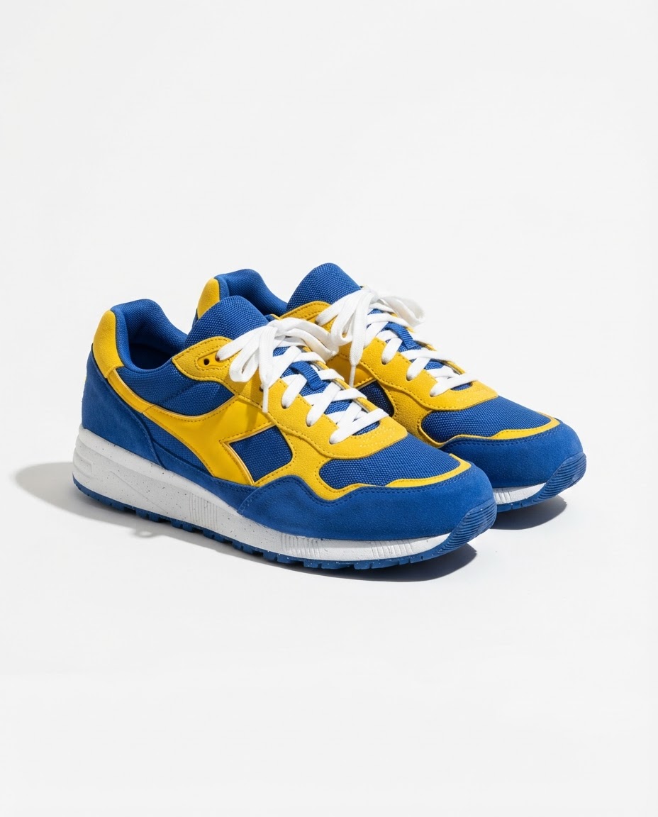 Yellow Blue Sneakers