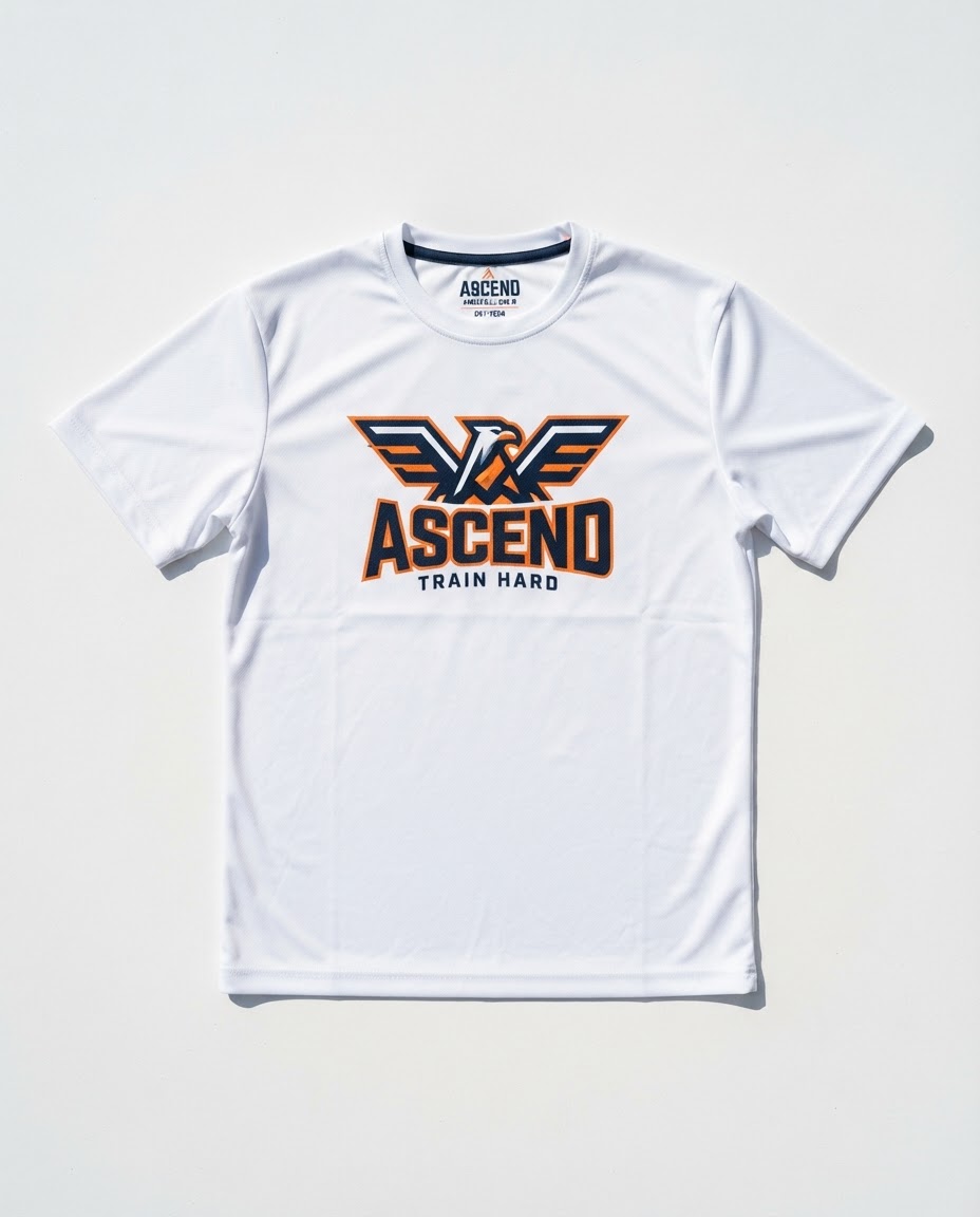 White T-Shirt Running
