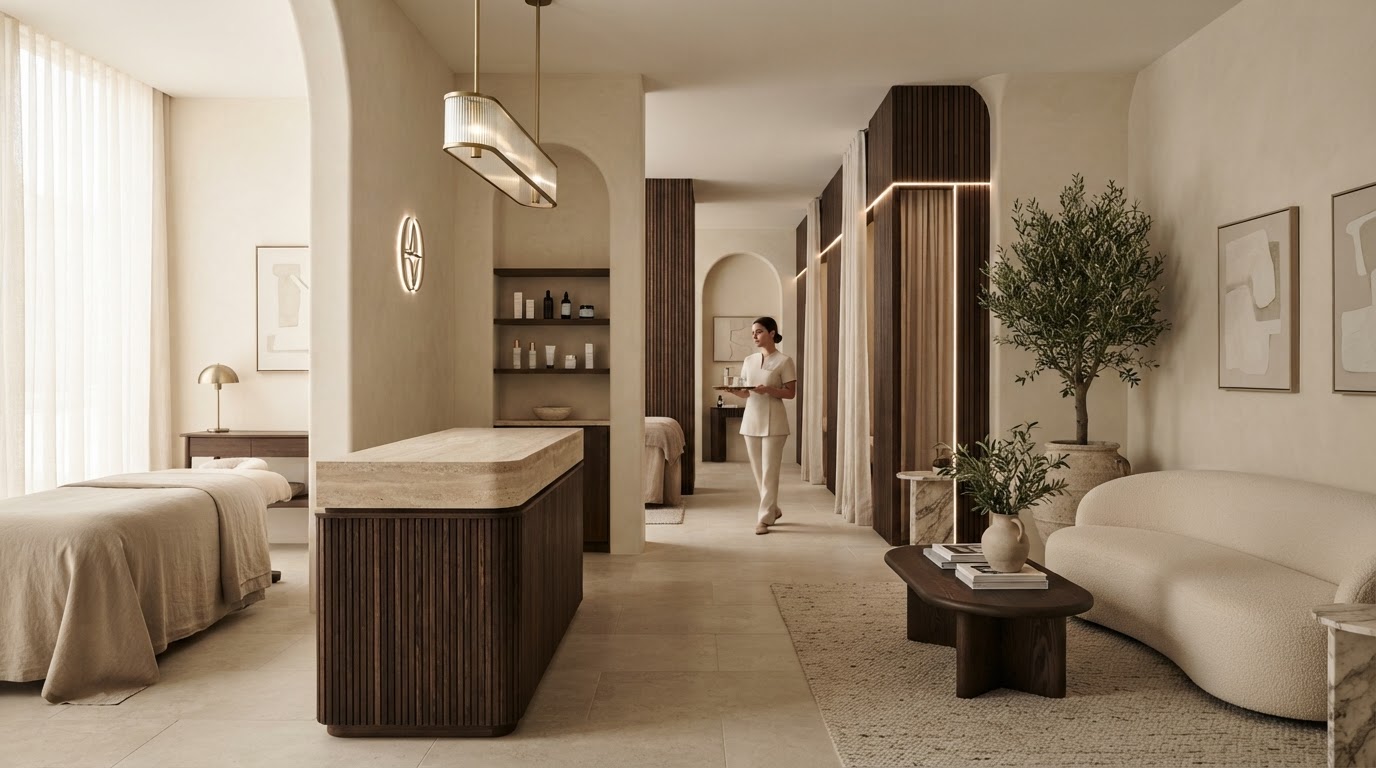Luxury beauty salon interior