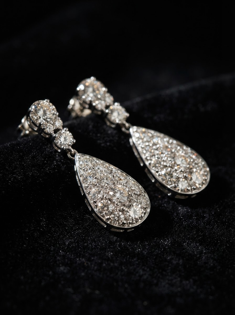 Diamond Drop Earrings