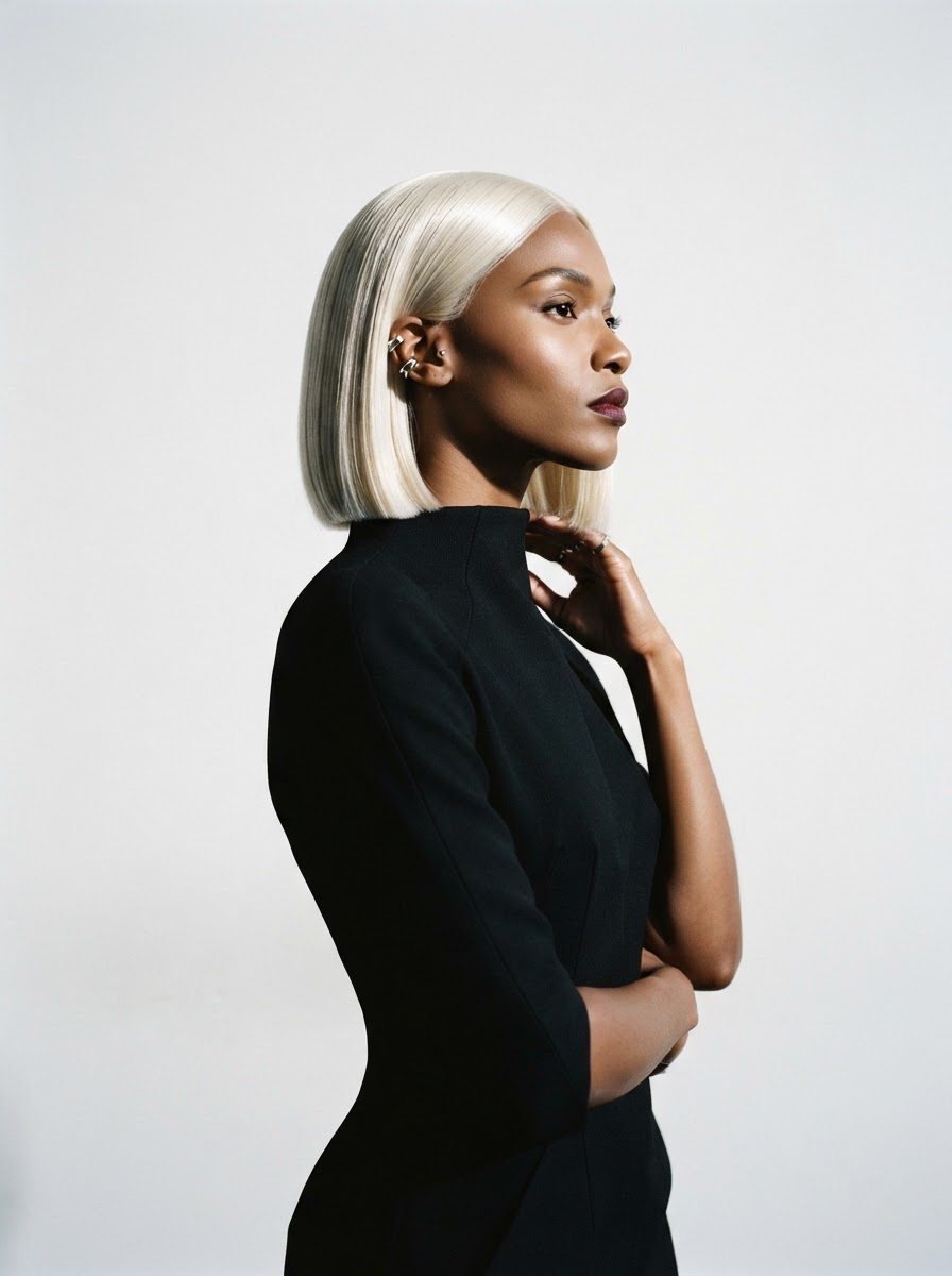 Platinum Blonde Bob Wig
