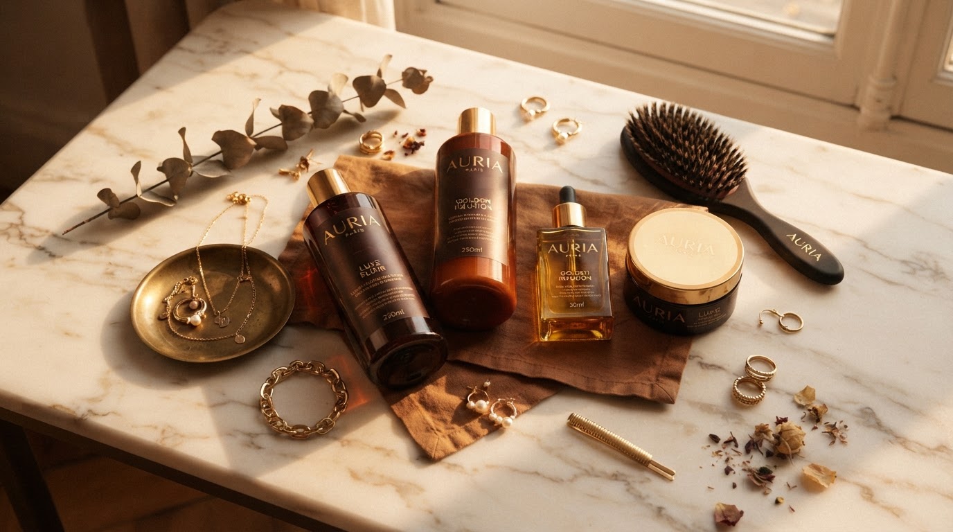 Luxury hair and jewelry collection