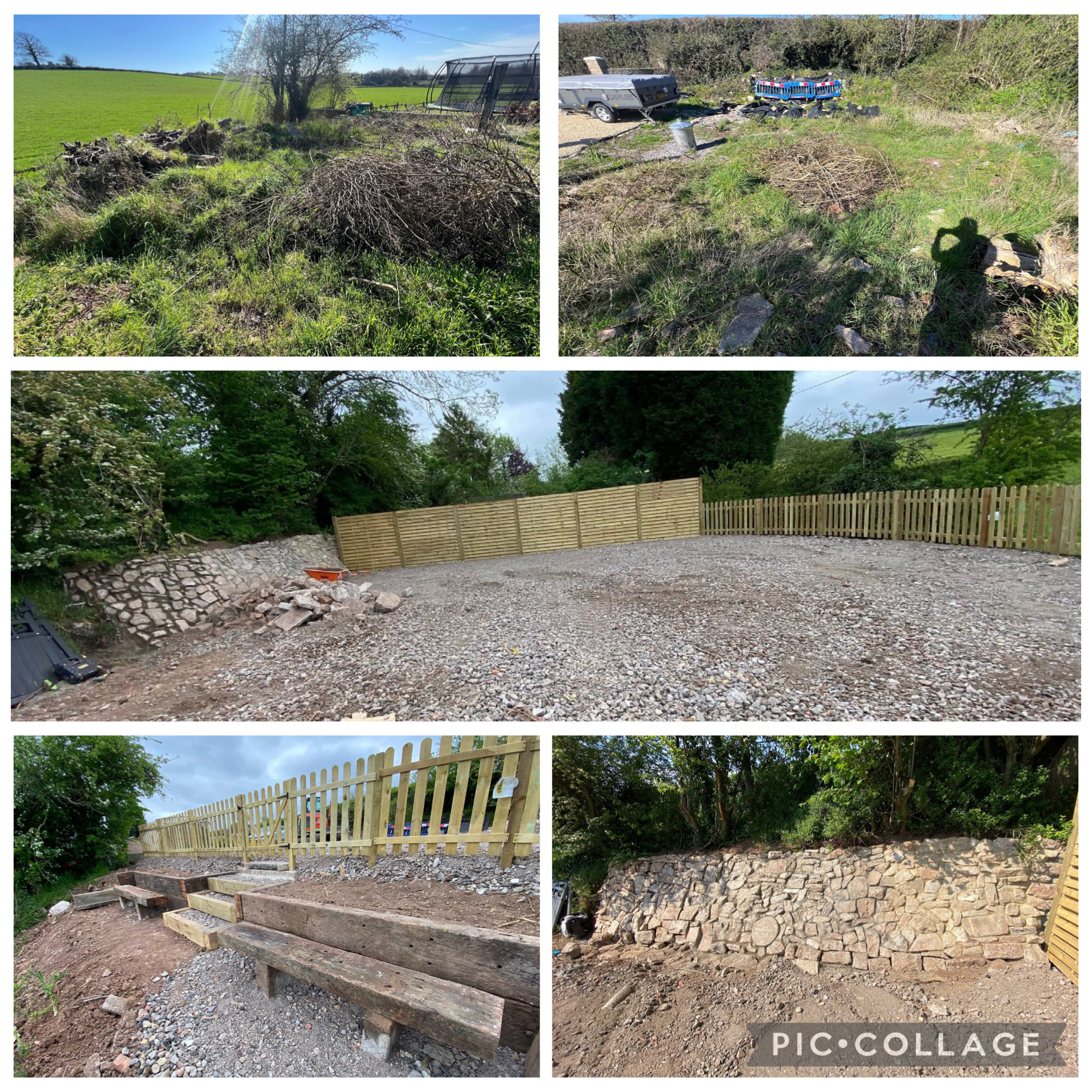 Hillside Scrub Clearance & Natural Stone Wall