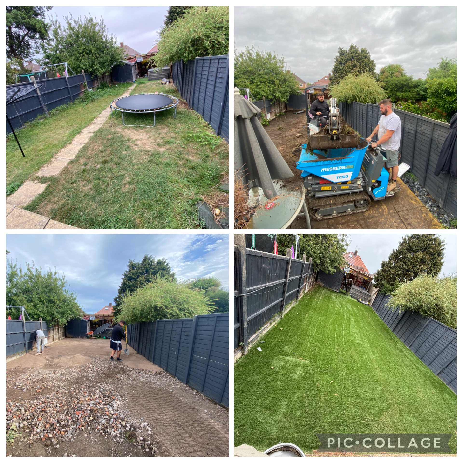 Back Garden Dig-Out & Lawn Installation