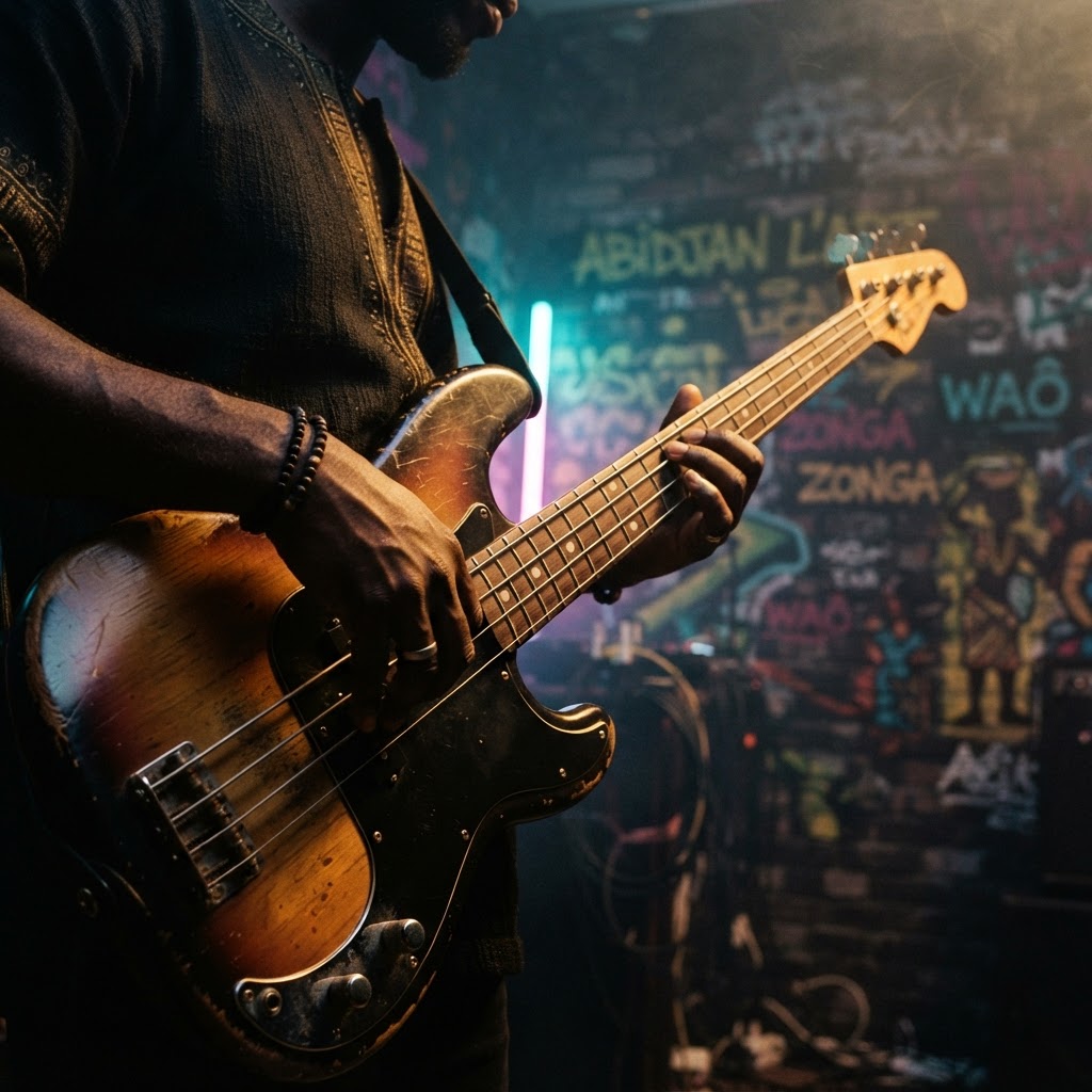 Musicien en studio