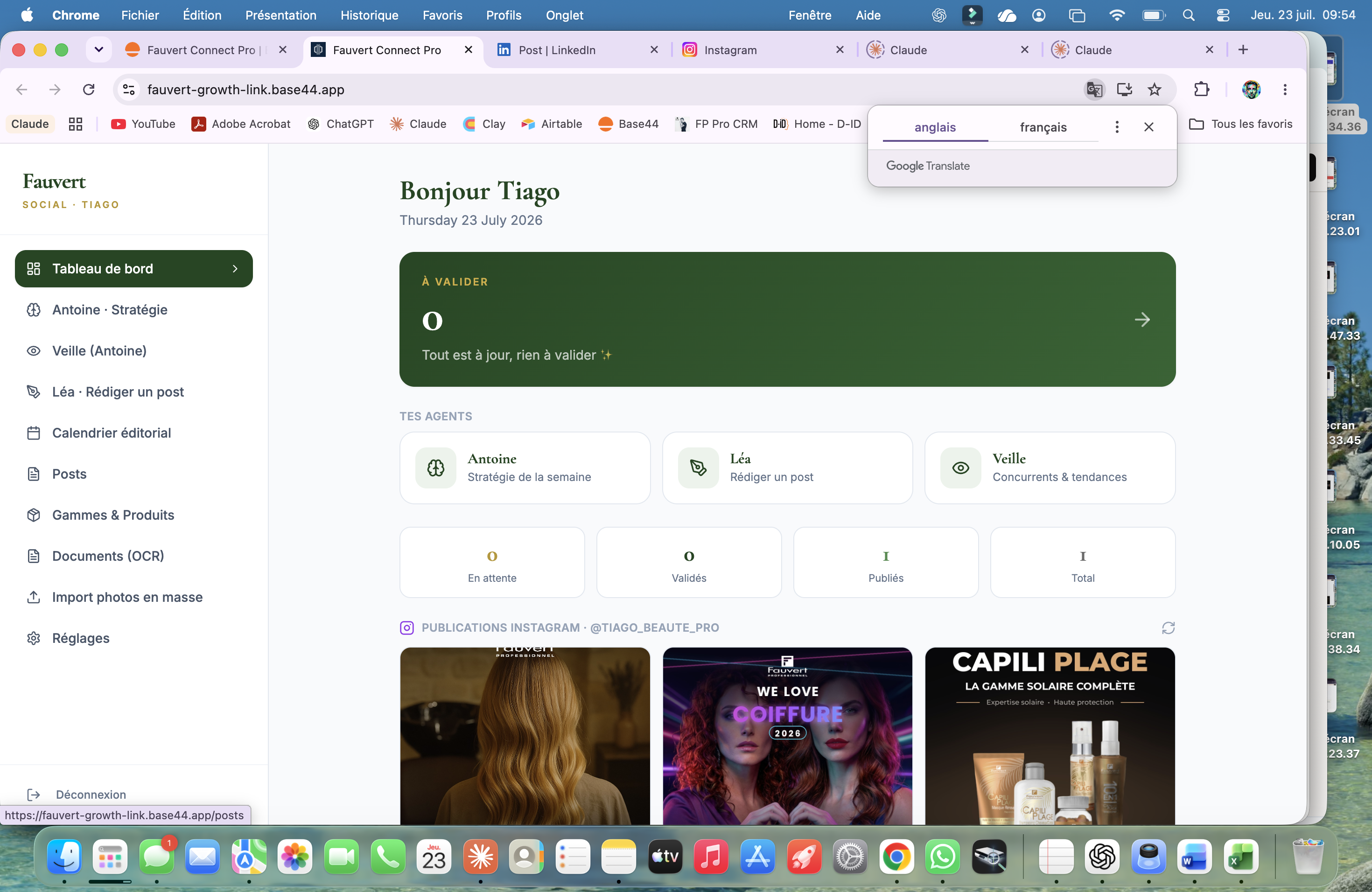 publication de post template preview