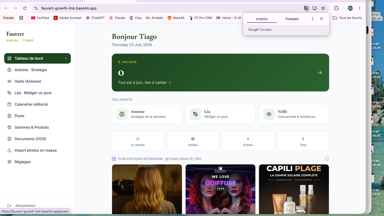 publication de post template preview