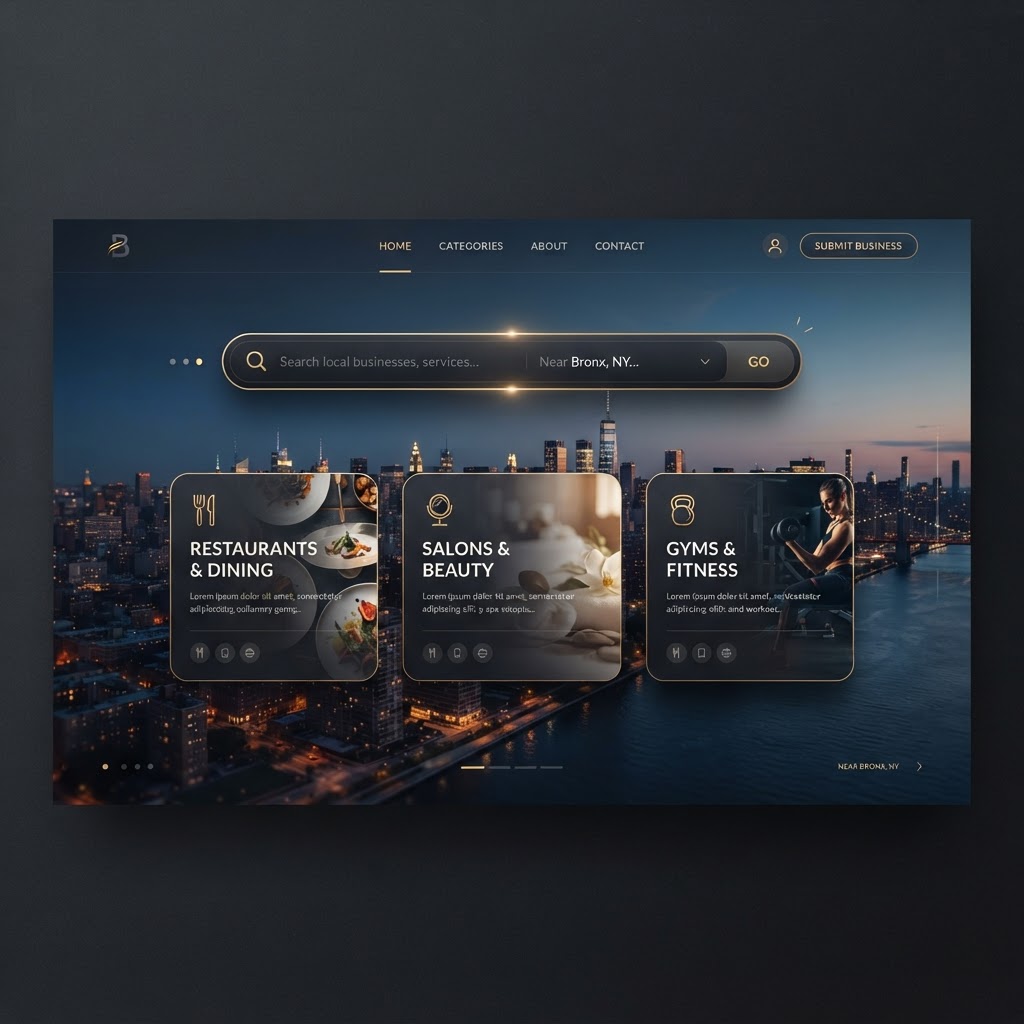 EdgeListings website concept design by CreationEdge