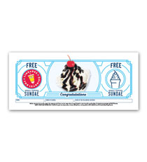 Congratulations - FREE Sundae