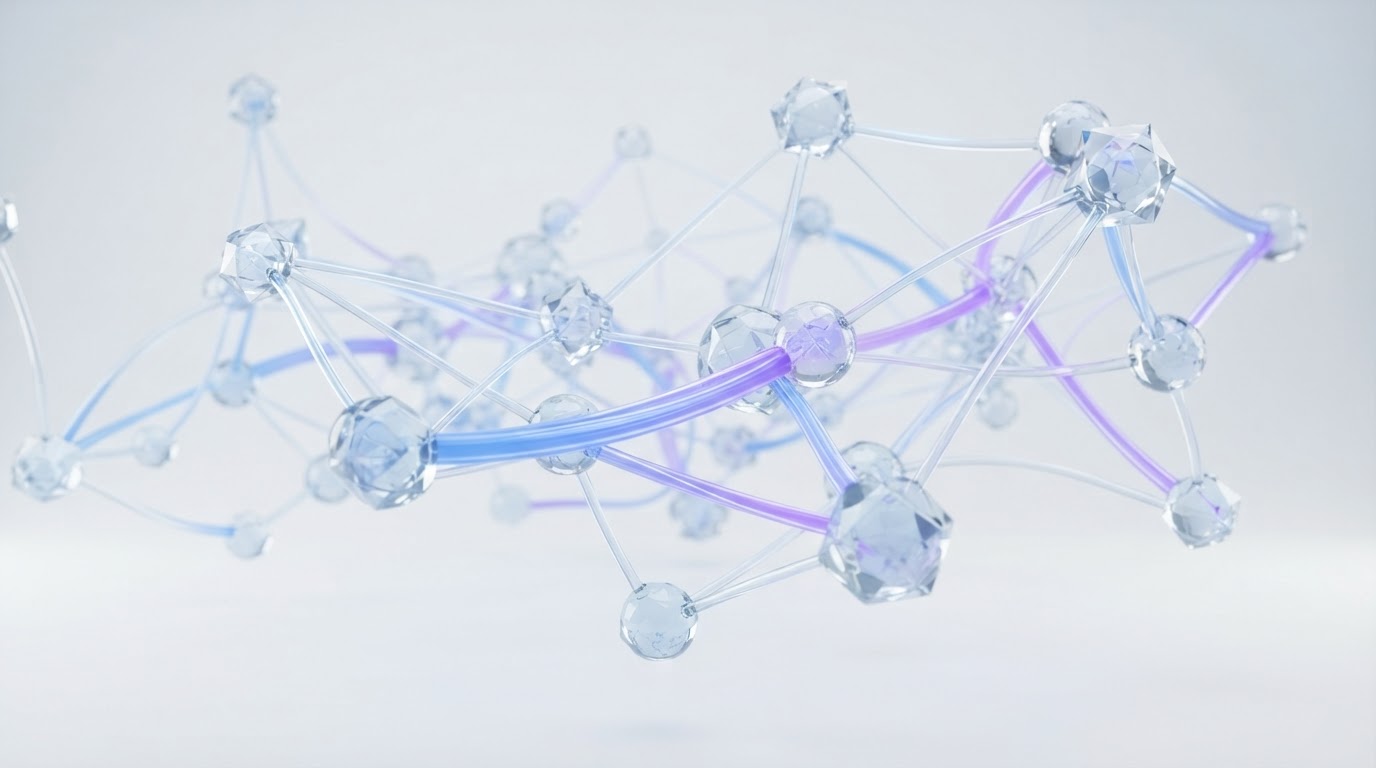 Abstract network nodes visualization