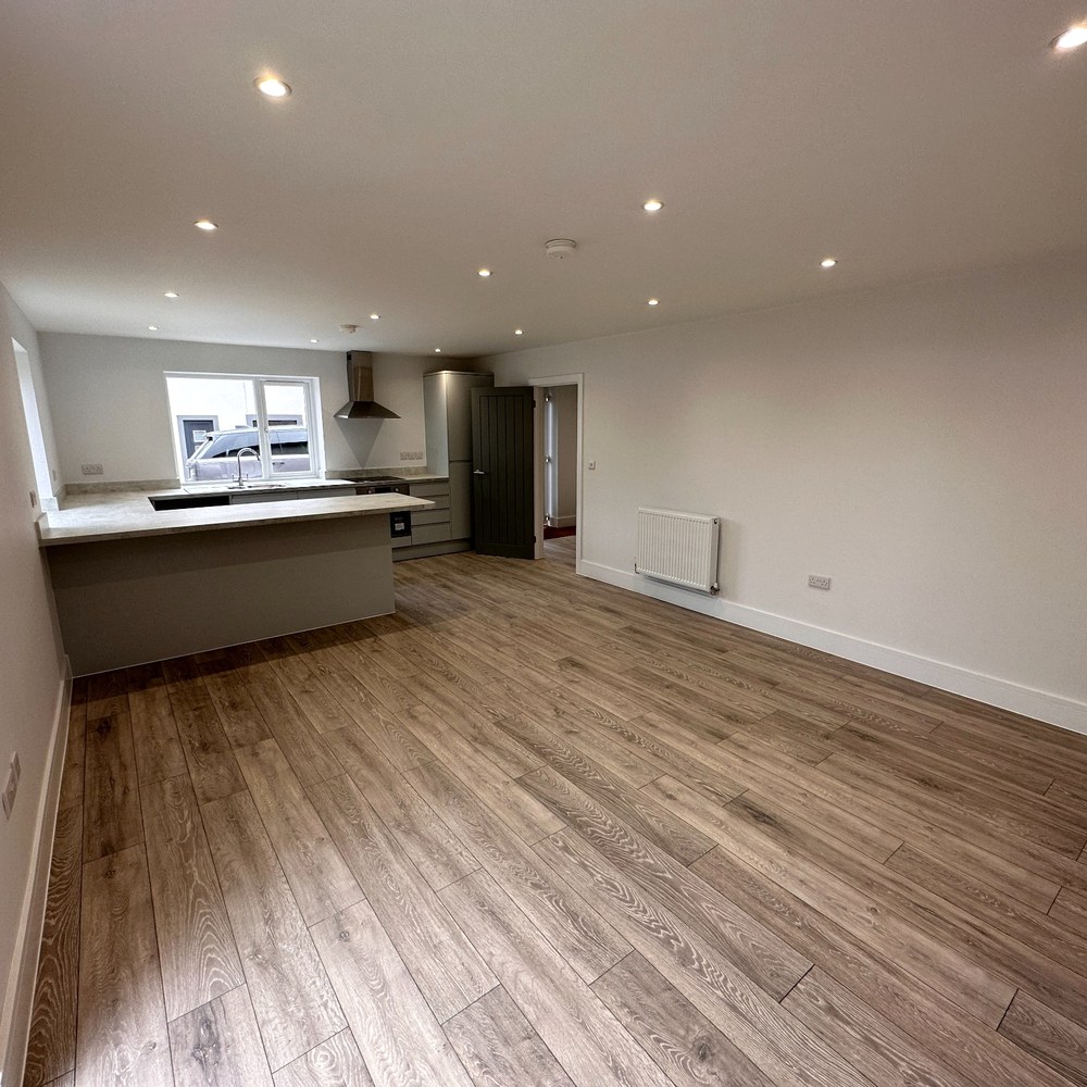 Wide view of the open-plan ground floor.