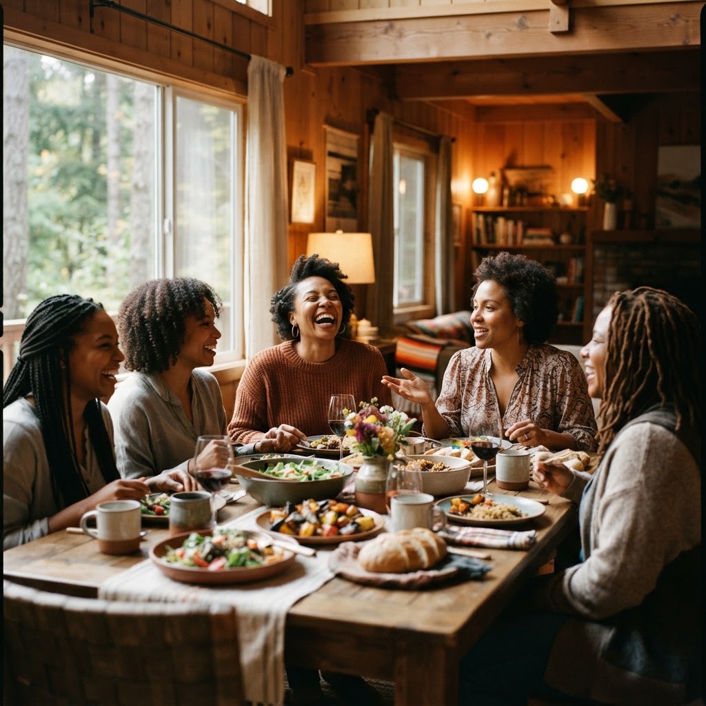 Group of women laughing together