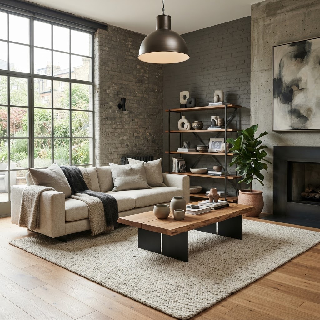 Soft Industrial Interior Design Soft Industrial interior design — Decor Style Inspector room analysis