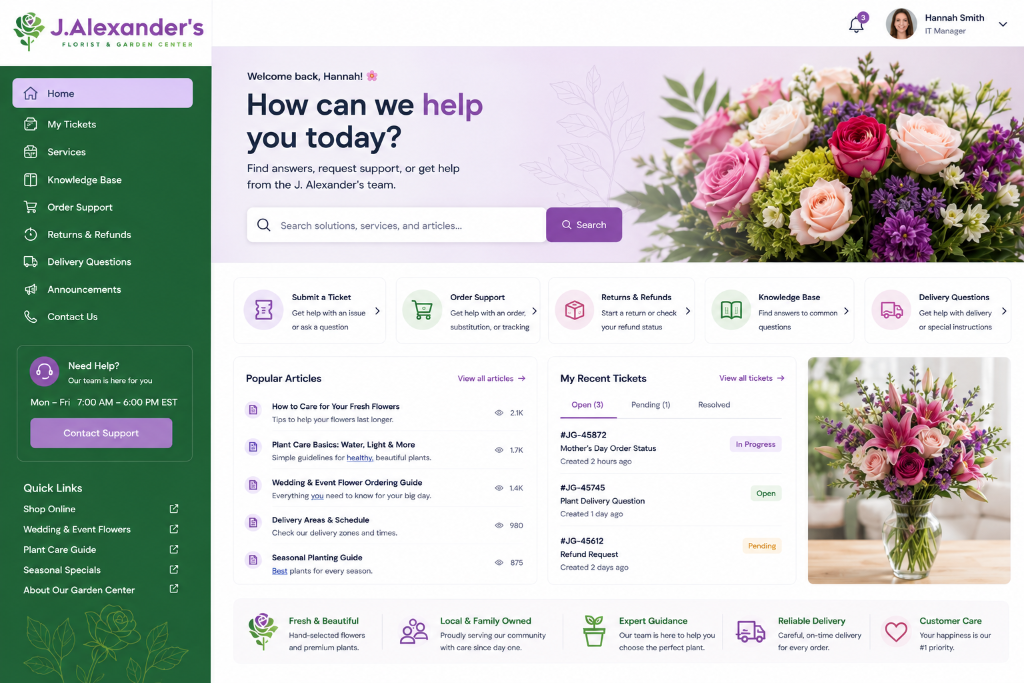 J. Alexander's Florist & Garden Center