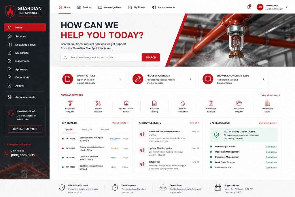 Fire Protection portal