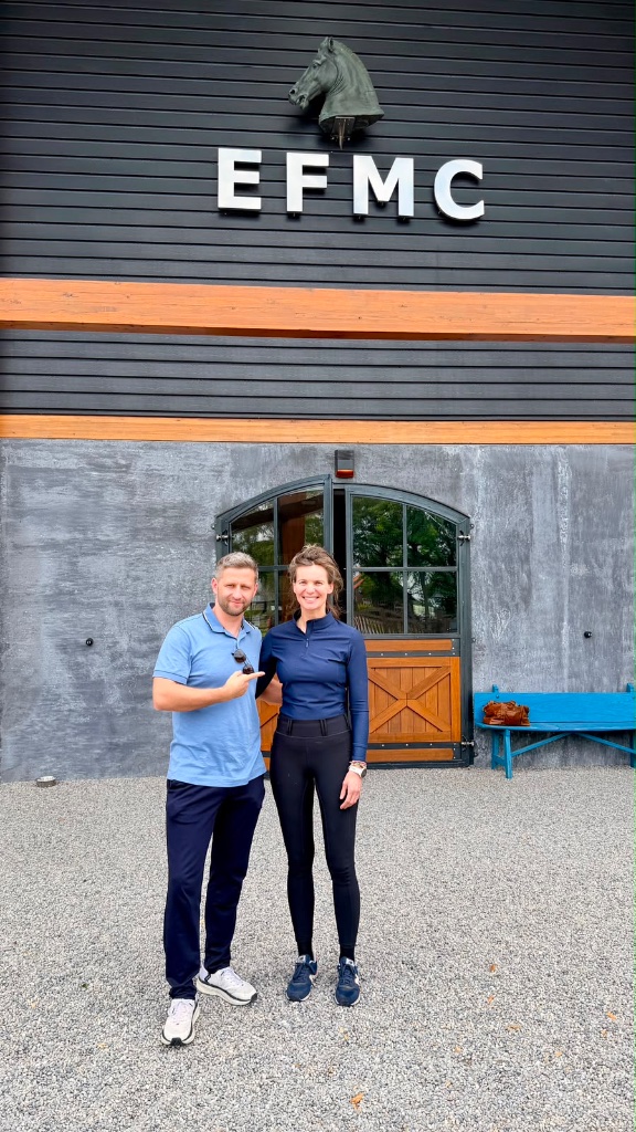 Manuel Reimer und Veronique Swagemakers vor dem EFMC