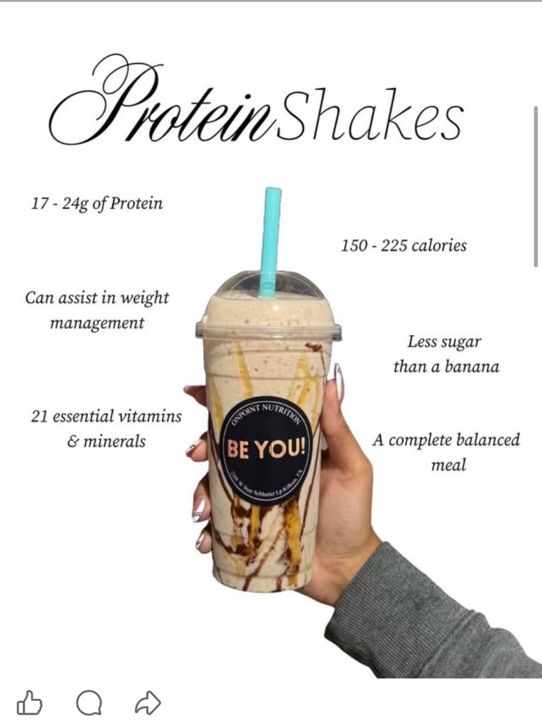 Protein Shakes — 17-24g protein, 150-225 calories, 21 essential vitamins & minerals