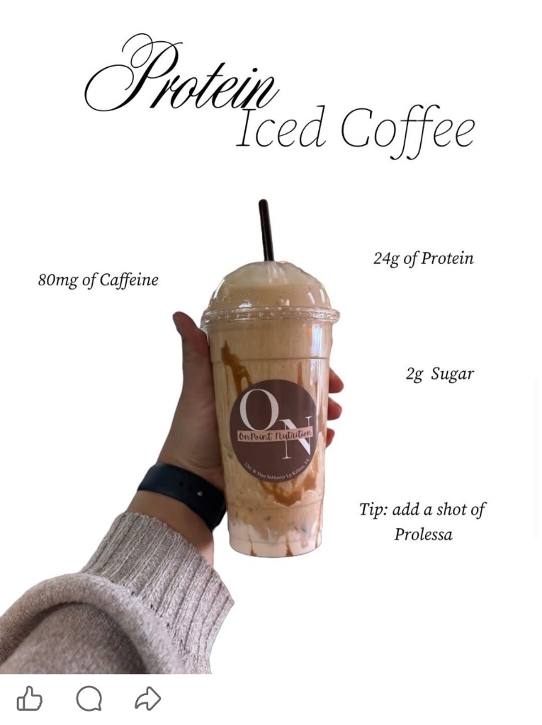 Protein Iced Coffee — 80mg caffeine, 24g protein, 2g sugar