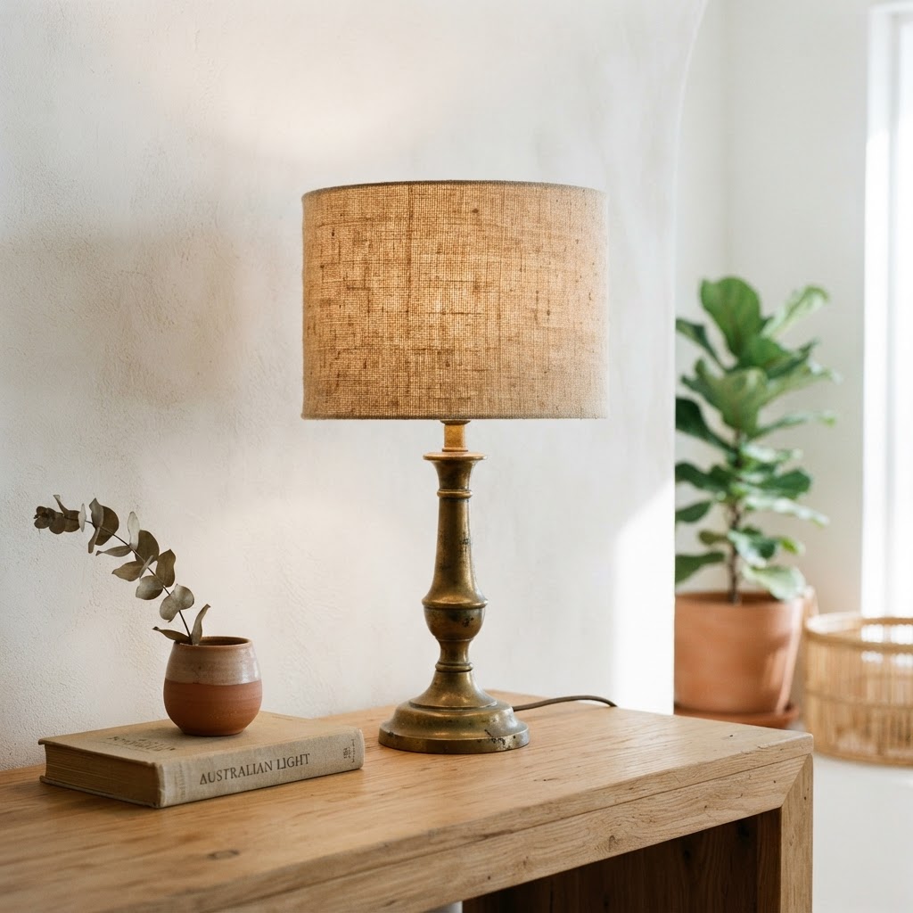 Vintage Brass Table Lamp