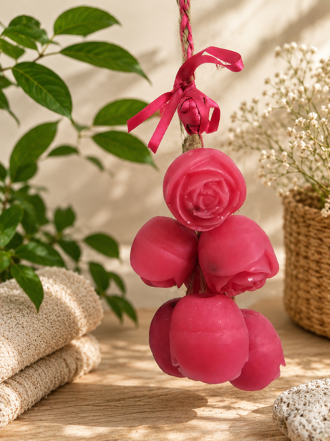 Rose Cluster Hanging Soap