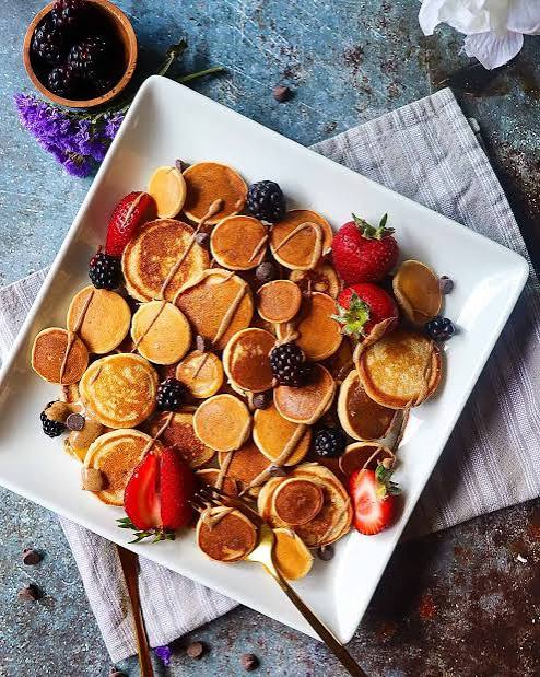 Bar mini pancakes