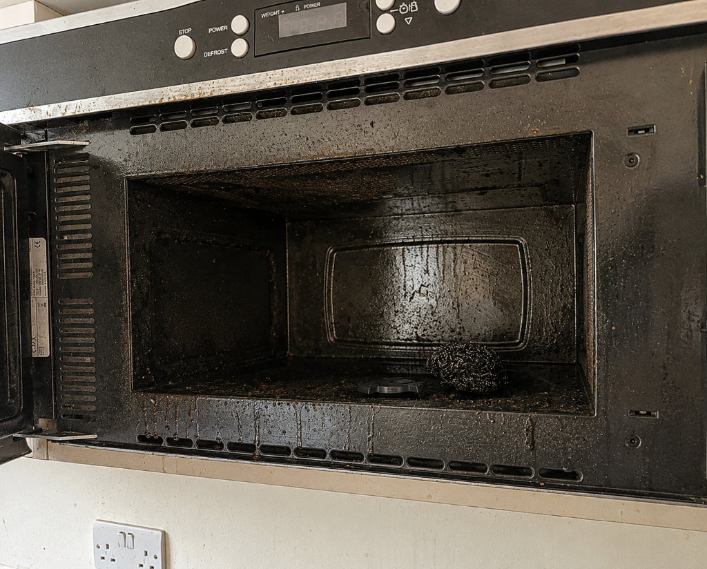 Microwave Deep Clean — Before