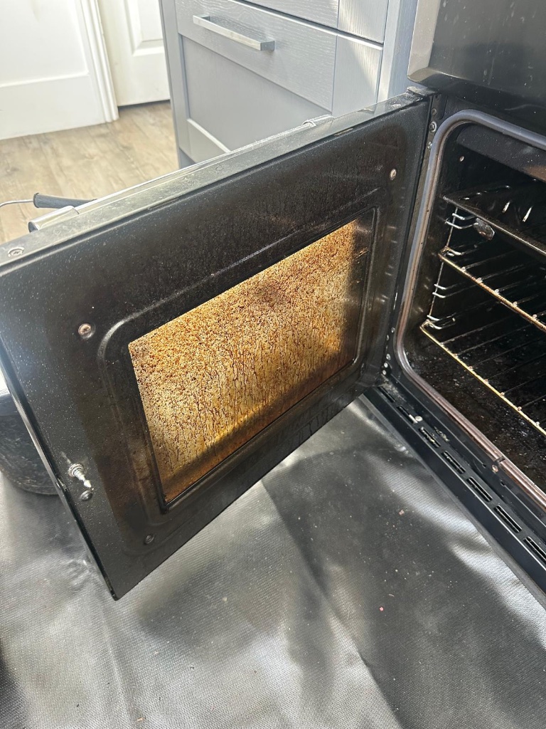 Glass Door Restoration — Before